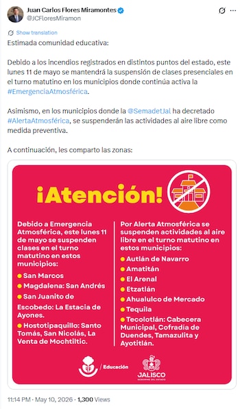 (Crédito: X@JCFloresMiramon)