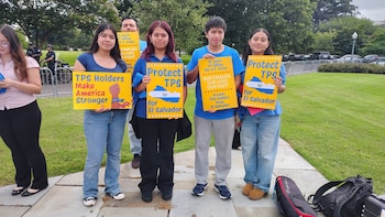 Hijos de salvadoreños se reúnen en Washington para pedir extender el TPS y protección a sus familias. (Cortesía: Redes sociales)