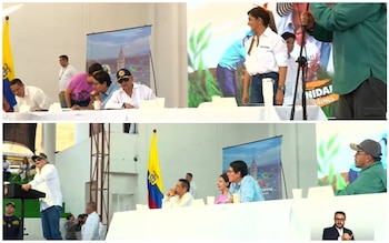 La gobernadora del Tolima, Adriana