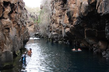 Un grupo de turistas en