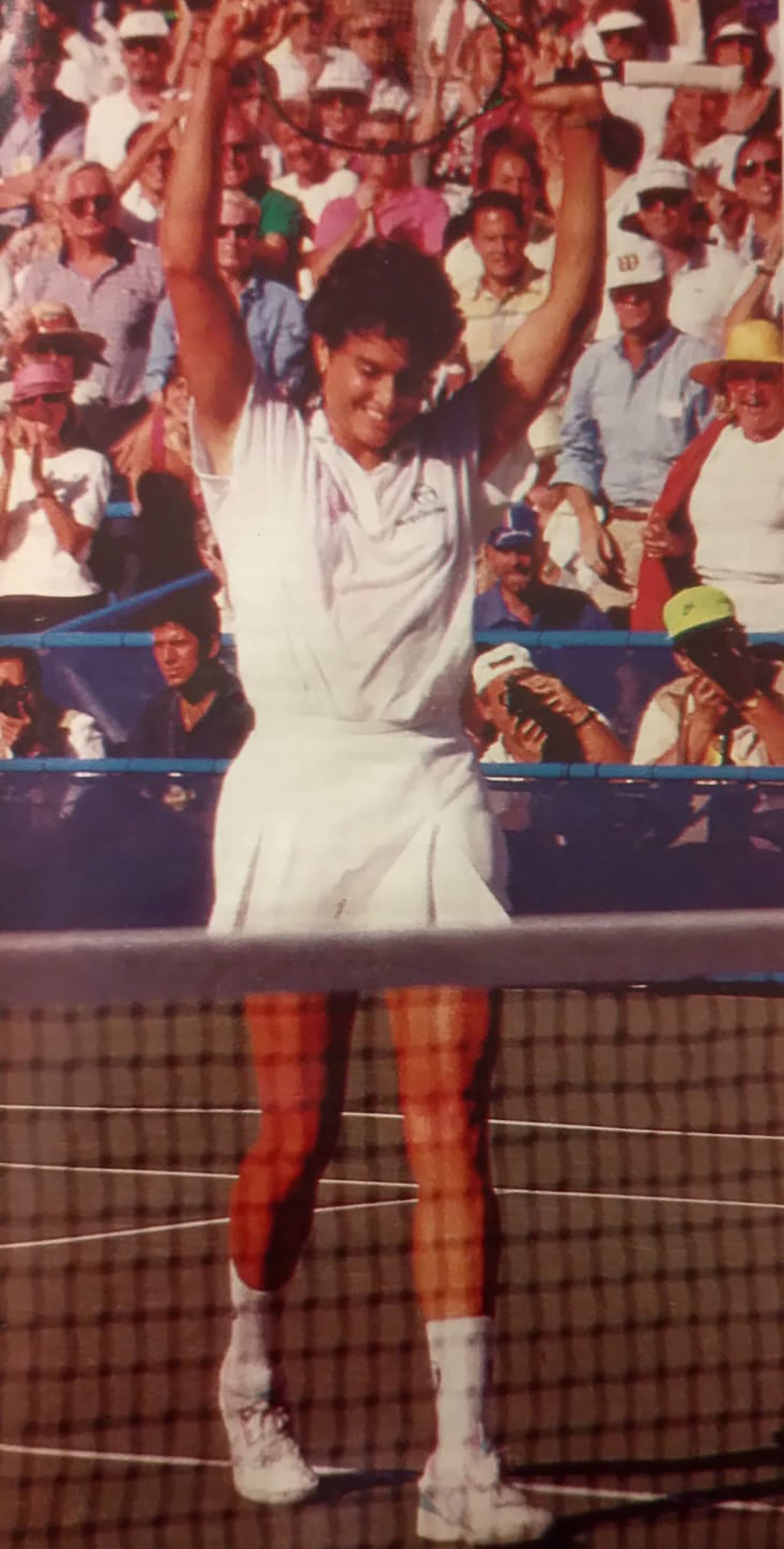 El festejo de Gaby luego de un triunfo épico