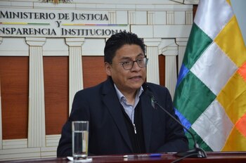 El ministro de Justicia de Bolivia, Iván Lima (Europa Press/Ministerio de Justicia de Bolivia)