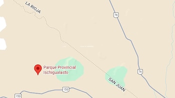 La zona donde cayó el helicóptero en San Juan