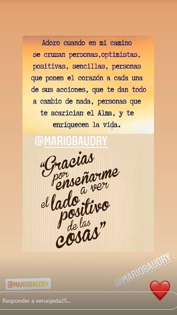 El tierno mensaje de Verónica