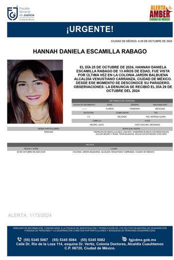 Casos de menores desaparecidos este