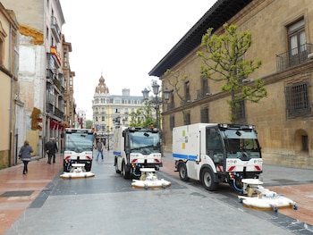 Limpieza en una calle de
