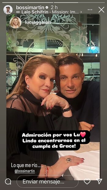 Bossi y Lucía Galán... "Lo
