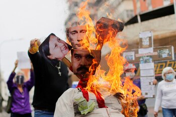 El pasado domingo, un monigote