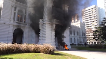 incidentes municipalidad de La Plata capturas
