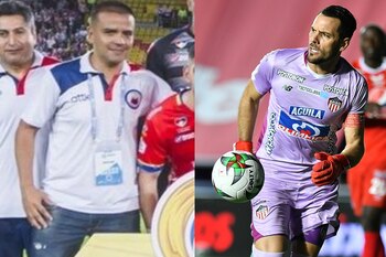 Rifirrafe entre arquero de Junior