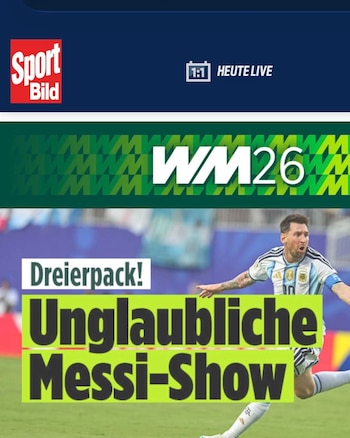 La reacción del diario alemán Bild