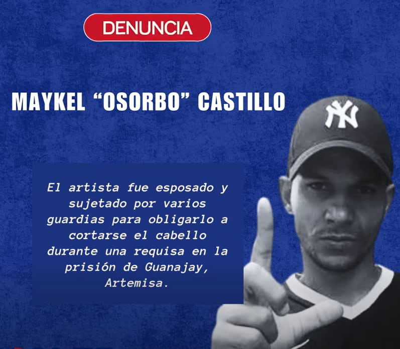 El Observatorio Cubano de Libertad de Expresión registró el uso de la fuerza contra el músico bajo el indicador de agresiones físicas. (Cortesía: Redes sociales)