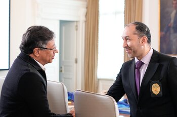 El presidente Petro respaldó el nombramiento, y se encargó de afirmar que el judaísmo independiente, no sionista, también es un culto - crédito @rabinogamboa/X