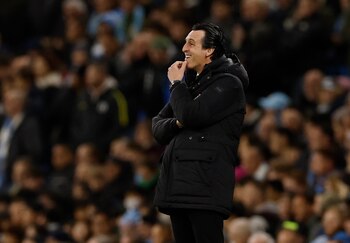 Unai Emery rescató la actuación de Durán ante el City - crédito Jason Cairnduff/Reuters