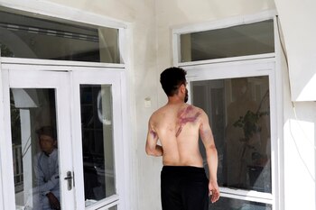 Naghdi, de 28 años: “Me dijeron que estaba totalmente prohibido filmar. Detenían a todos los que grababan, tomaban los teléfonos” (Foto: REUTERS)