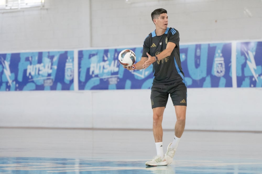 Matías Lucuix, entrenador de la selección argentina de futsal que participará de la Copa América 2026 (AFA)