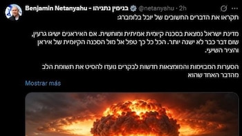 Netanyahu advierte de un "segundo holocausto" con un ataque nuclear sobre Tel Aviv a dos días de las elecciones