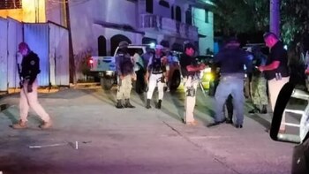 La familia estaba cenando en