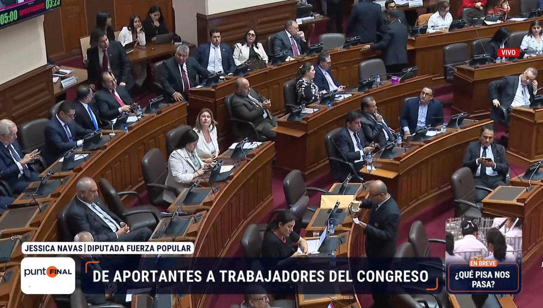 Aportaron dinero, camionetas y preservativos y ahora trabajan en el Congreso. Captura: Punto Final.
