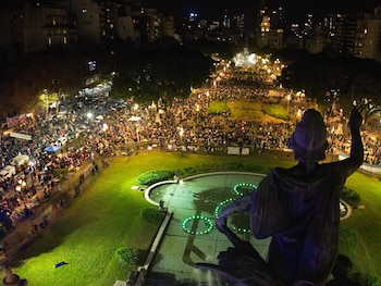 Marcha Ni Una Menos - Congreso - 3 de junio - drone