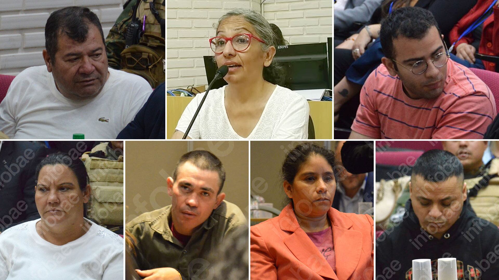 Los siete imputados del femicidio Cecilia Strzyzowski