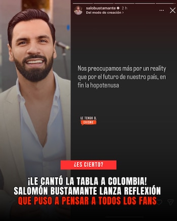 El presentador alzó la voz