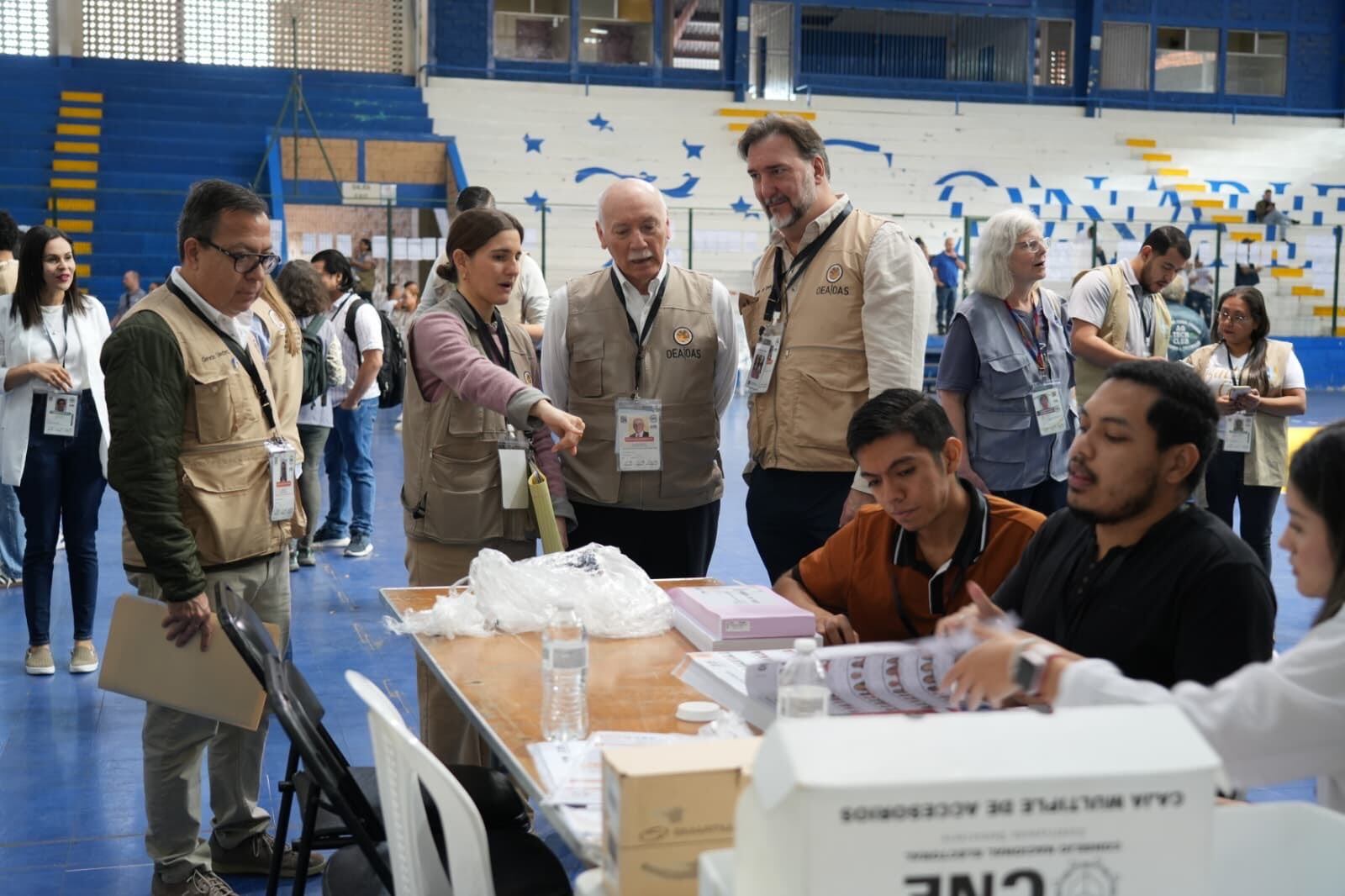 Observadores internacionales fiscalizan las elecciones en Honduras