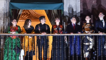 De Jesús María Tarriba a Hugo Aguilar: quiénes acompañaron a Sheinbaum en su segundo Grito de Independencia