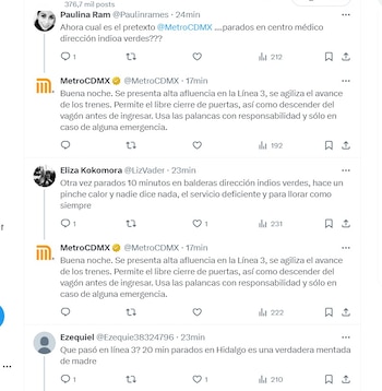 Servicio lento en la Línea