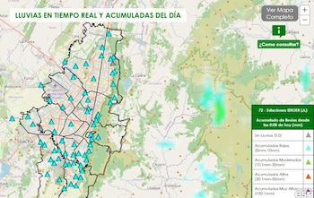 Así puede ver en tiempo real la condición meterológica de la capital - crédito Captura pantalla Sab