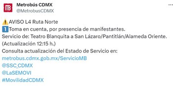 Estado de las diferentes líneas