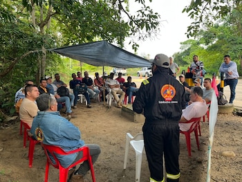 As manifestações em Arauca reúnem petroleiros e membros da comunidade. - crédito @Prensalibcasan/X