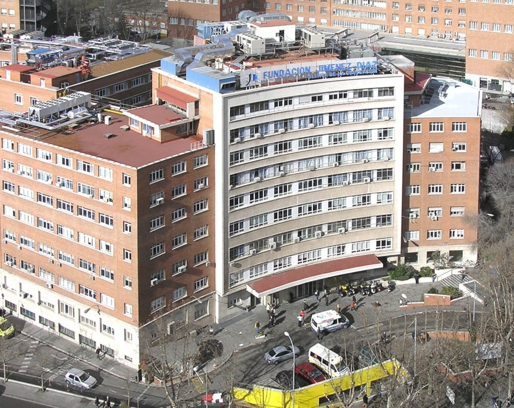 Fachada del Hospital Universtario Fundación Jiménez Díaz. (Europa Press)