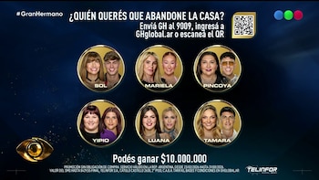 La placa de nominados de Gran Hermano quedó integrada por Solange Abraham, Mariela Prieto, Jennifer “Pincoya” Galvarini, Yisela “Yipio” Pintos, Tamara Paganini y Luana Fernández