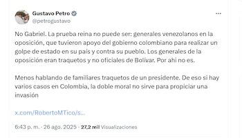 El presidente Gustavo Petro cuestionó