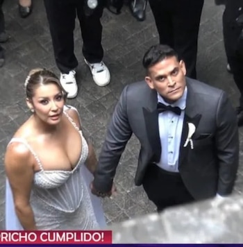 Magaly critica video de boda de Karla Tarazona y genera polémica: “No había necesidad”. Captura: Magaly TV La Firme.
