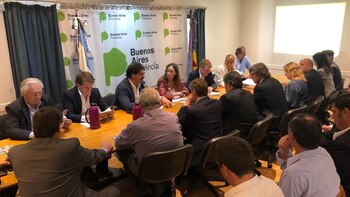 Vidal en la reunión con