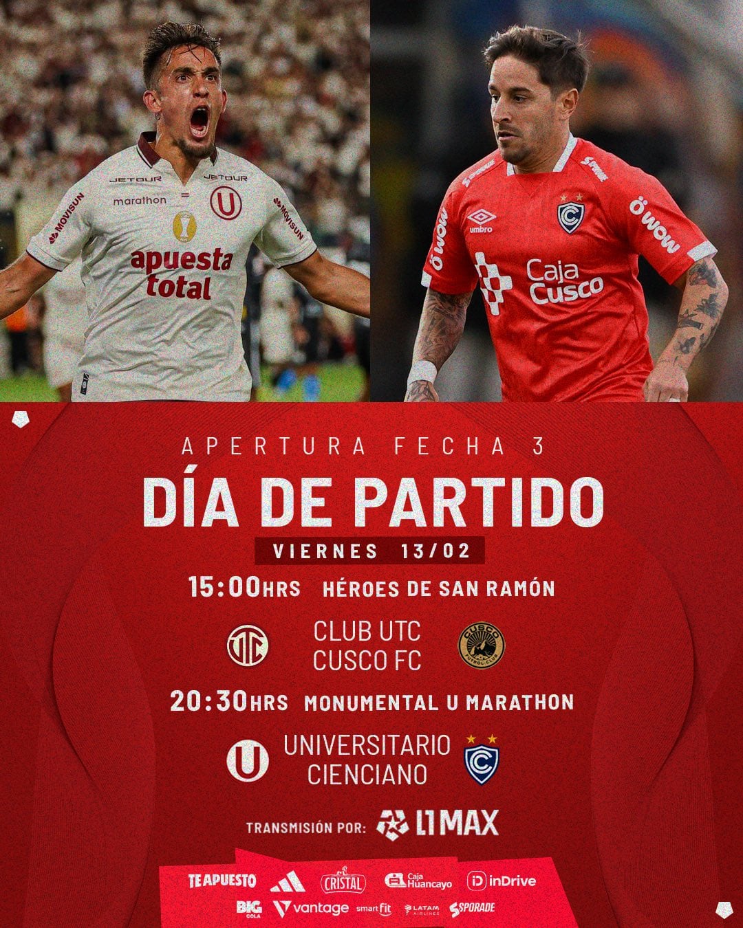 Jogue hoje, sexta-feira, 13 de fevereiro para o terceiro encontro