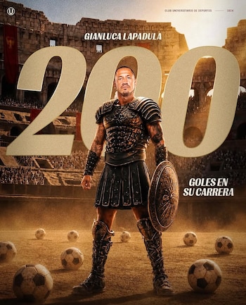 Gianluca Lapadula llegó a los 200 goles como futbolista. - Crédito: Universitario