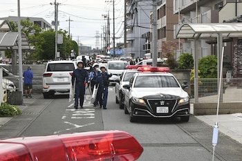 Policía de Japón, el martes 9 de junio de 2026 (Kyodo News via AP)