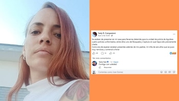 Companioni denunció que al menos cuatro agentes llegaron a su vivienda sin aviso previo y la trasladaron a la estación de Aguilera. (Cortesía: Redes sociales)