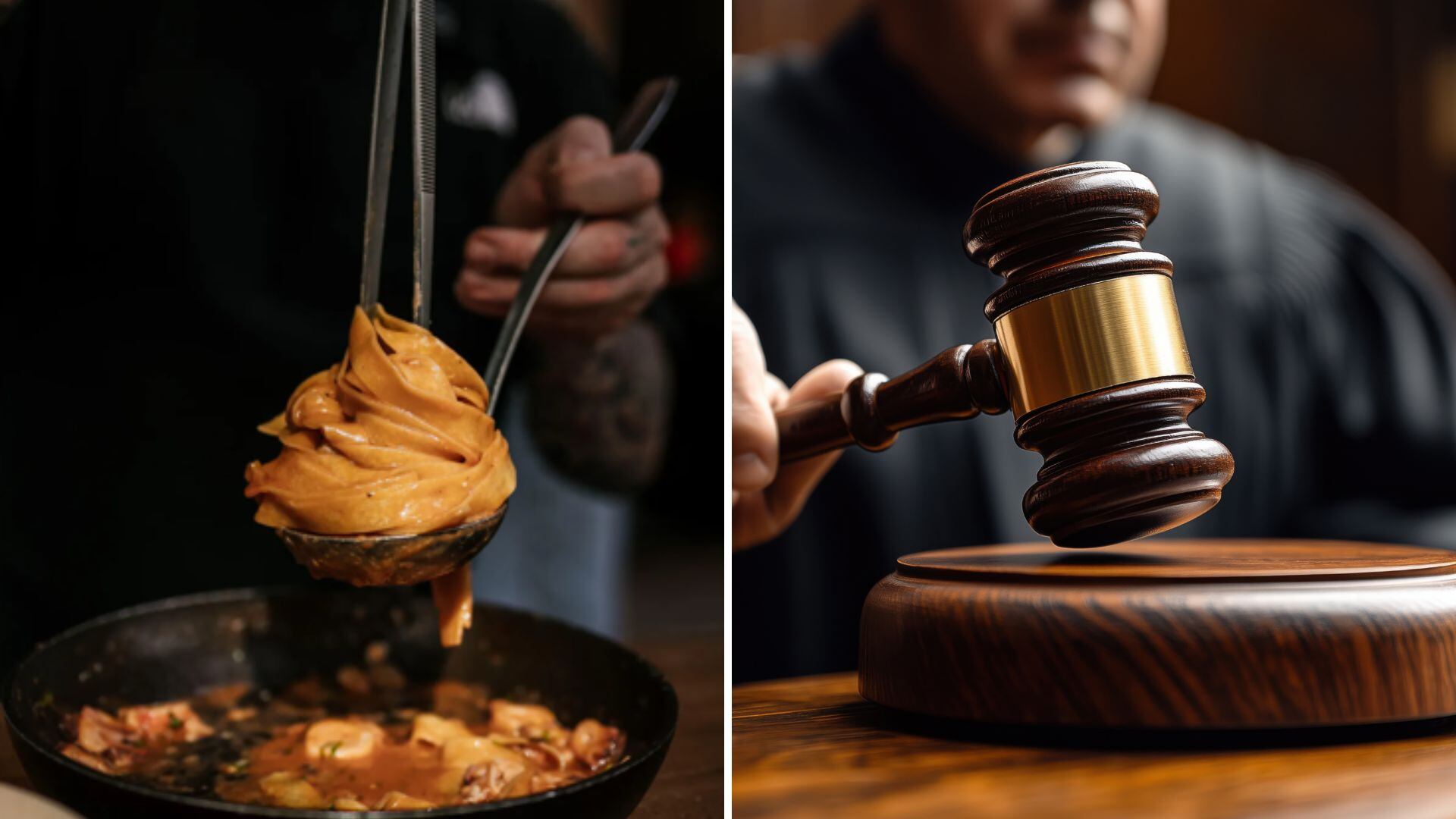 El restaurante ‘visto para sentencia’ que frecuentan jueces y fiscales. (Montaje Infobae)