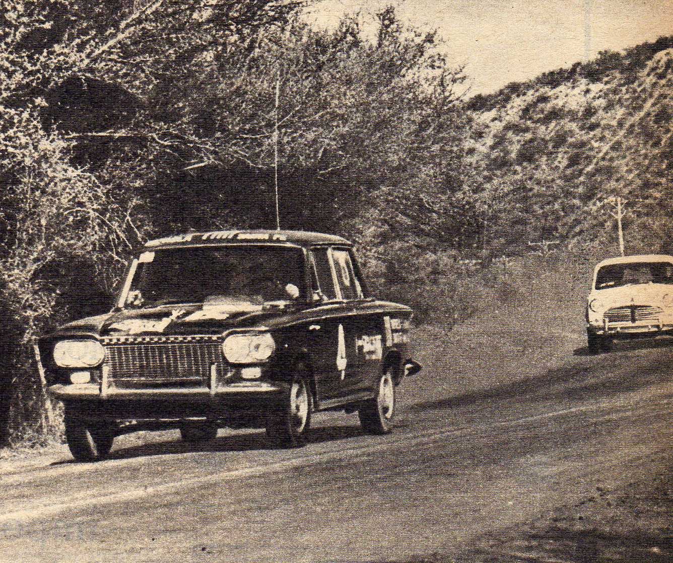 Reutemann venció con un Fiat 1500 en Villa Carlos Paz (Archivo CORSA)