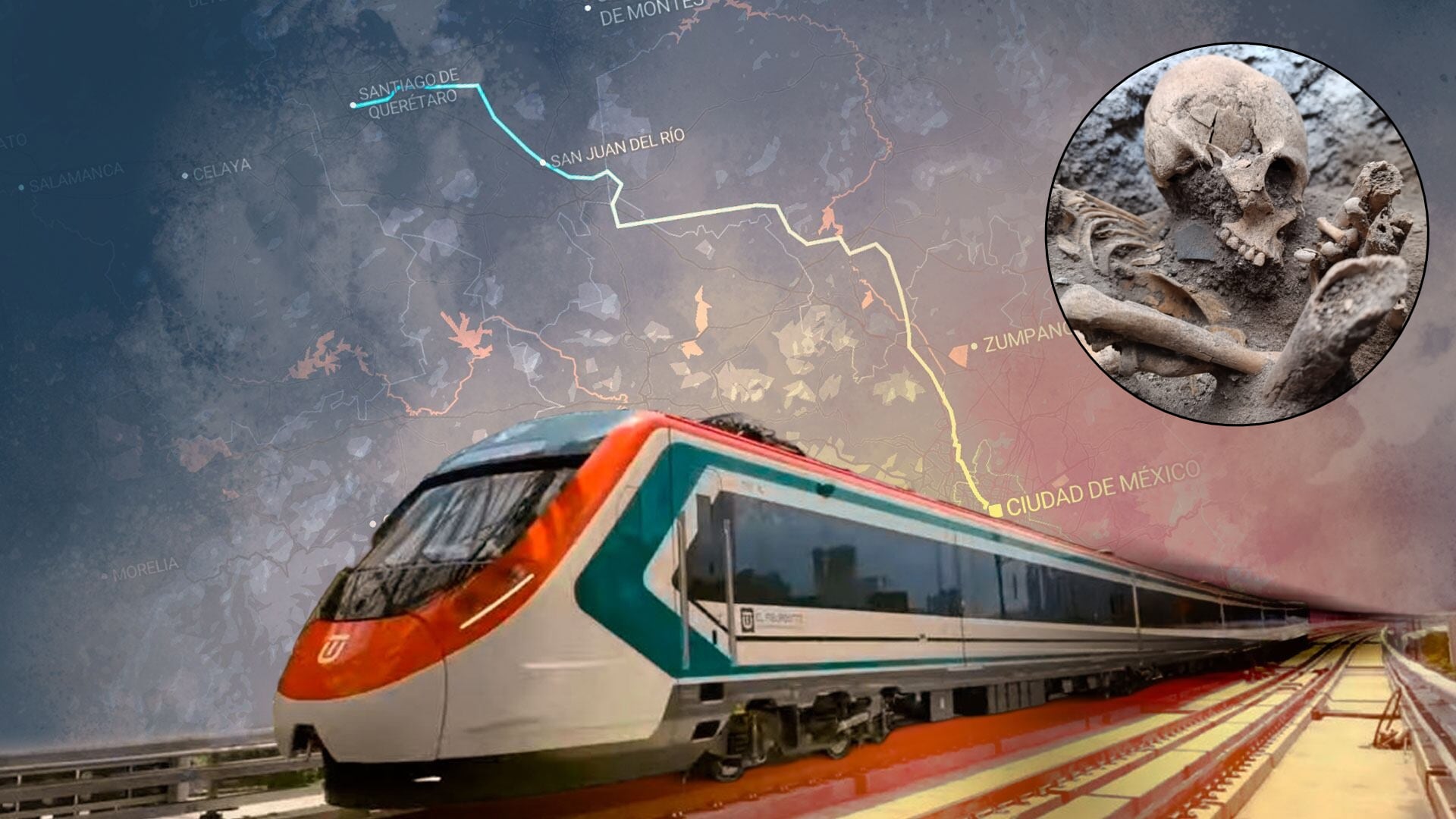 Investigaciones arqueológicas en obras del tren México-Querétaro