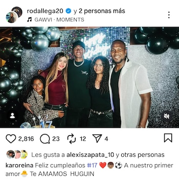 Fiesta del hijo de Hugo Rodallega