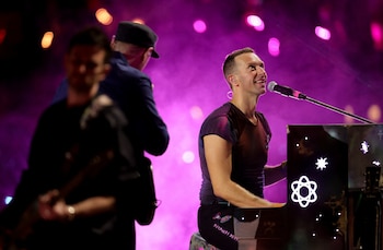 Coldplay performs at Expo 2020