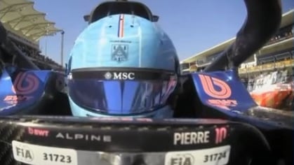 Pierre Gasly dio una inédita entrevista a bordo de su Alpine en plena práctica del Gran Premio de Estados Unidos