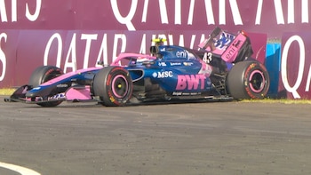 Franco Colapinto protagonizó un accidente en la segunda práctica del Gran Premio de Hungría