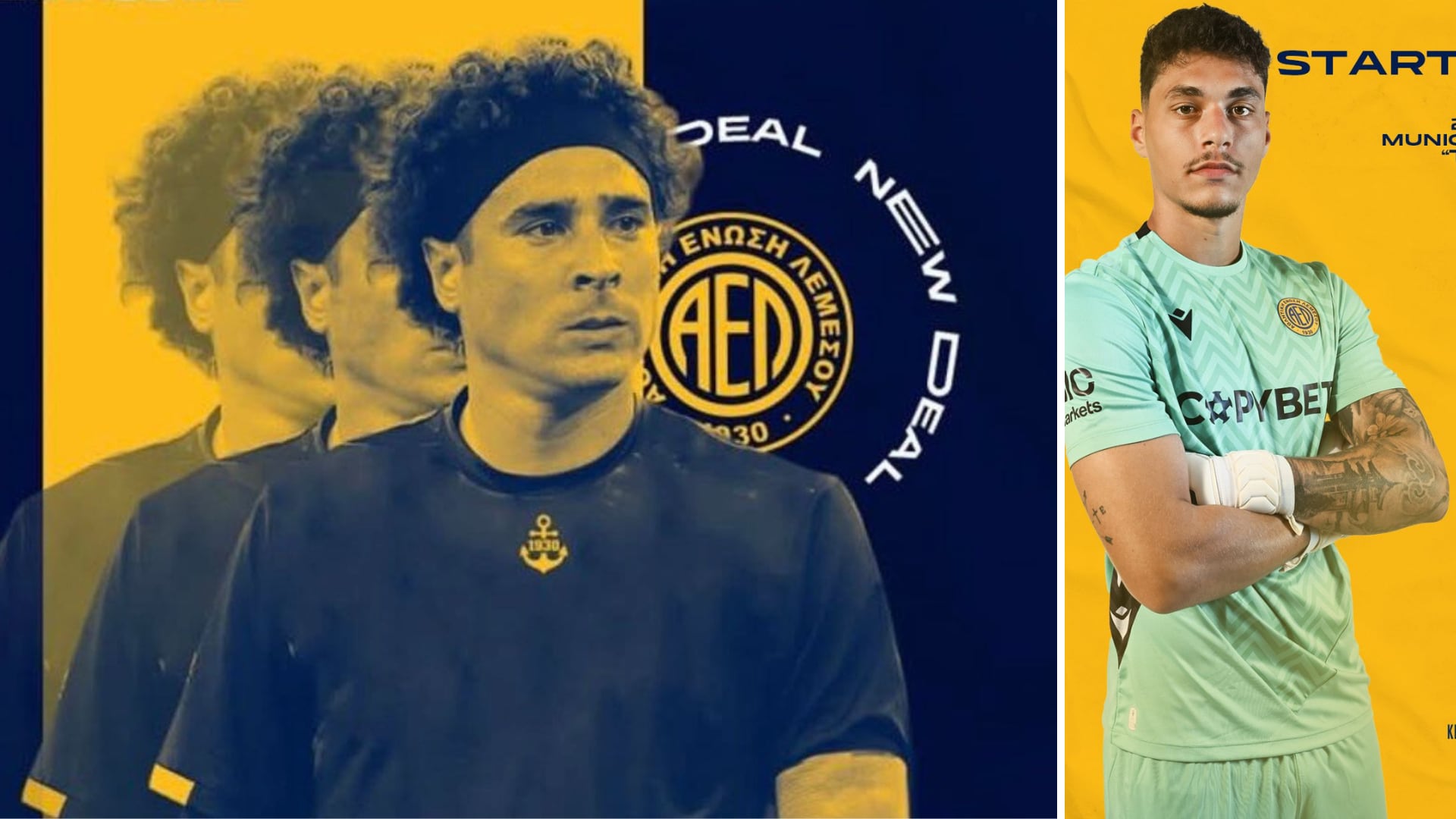 Ochoa suma su cuarto partido consecutivo sin minutos, mientras Panagiotis Kyriakou consolida su lugar bajo el arco chipriota en plena carrera rumbo al Mundial 2026. (Redes: AEL Limassol FC)