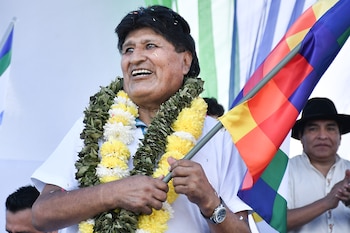 El expresidente de Bolivia Evo